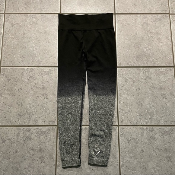 Gymshark black to gray ombre gradient leggings | Sz Small - Picture 9 of 11